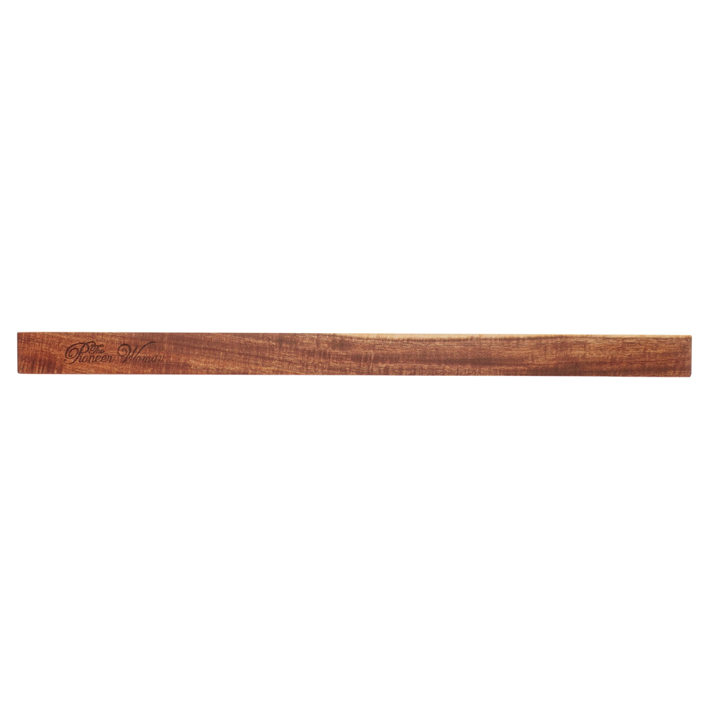 The Pioneer Woman Cowboy Rustic 12" x 18" Acacia Wood Cutting Board, Brown