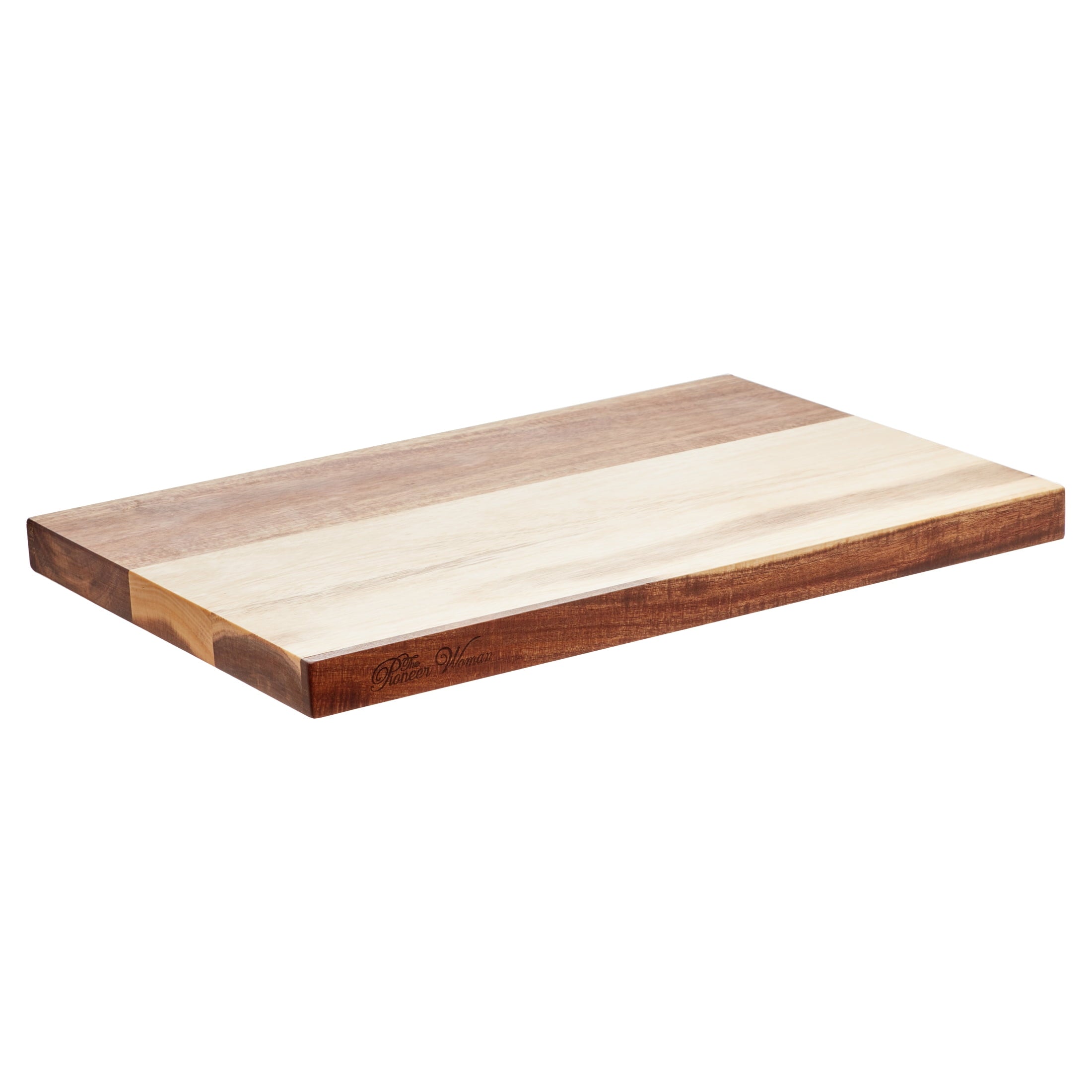 The Pioneer Woman Cowboy Rustic 12" x 18" Acacia Wood Cutting Board, Brown